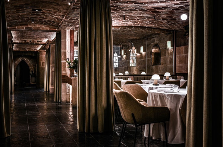 Secluded dining spots at Beckett's Glebe.